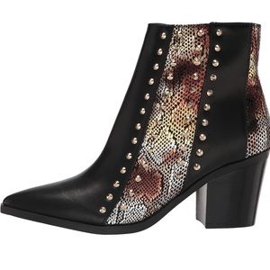 Nine West What 03 Women's Studded Ankle Boots
Black Gold Snake Multi